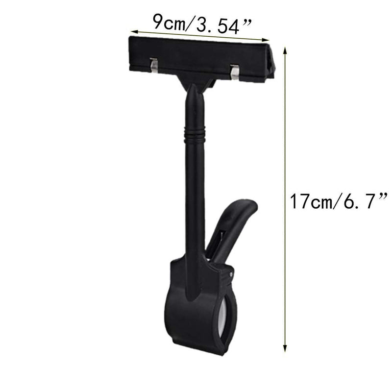 [Australia - AusPower] - Plastic Merchandise Sign Clip Rotatable Pop Clip-on Holder Stand Price Display Holders Tag Clip ，Adjustable Clip Sign Pack of 10 pcs 