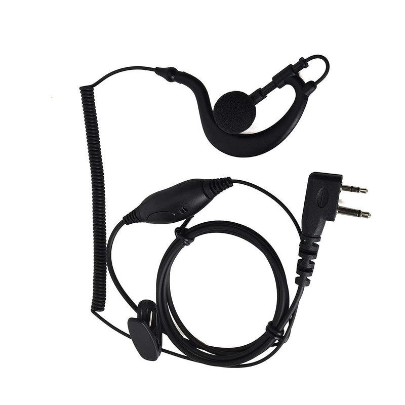 [Australia - AusPower] - HYS Soft Rubber G Shape Earhook Earpiece with VOX/PTT for Icom Radio IC-V8 V80 V80E V82 V85 F21 F24 IC-F4011 IC-F3011 IC-F3013 IC-F3GT Midland GXT1050 GXT2000 GXT1000VP4 LXT600VP3 