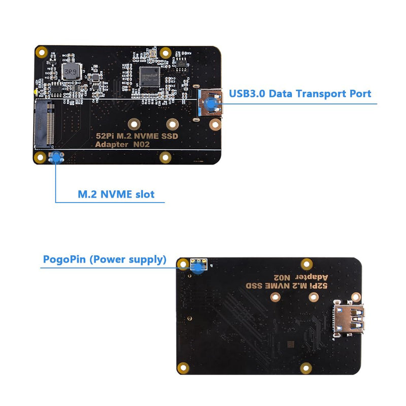 [Australia - AusPower] - GeeekPi M.2 NVME SSD Storage Expansion Board for Raspberry Pi 4, Only Support M.2 NVME SSD (Pi Board or M.2 NVME SSD NOT Included) 