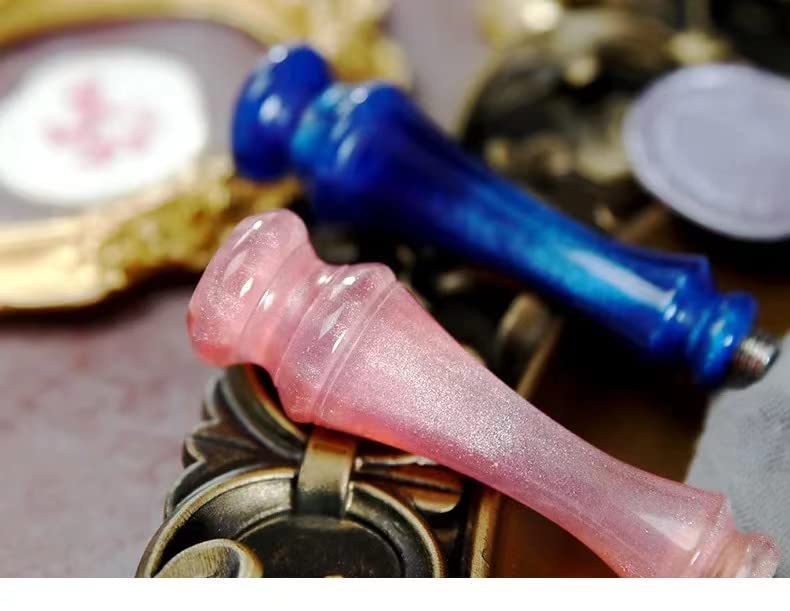 [Australia - AusPower] - YOKIOU 1PCS Wax Seal Stamp Handle Replacement Only Pink Resin Wax Seal Stamp Handle (Resin Pink 1) resin pink 1 
