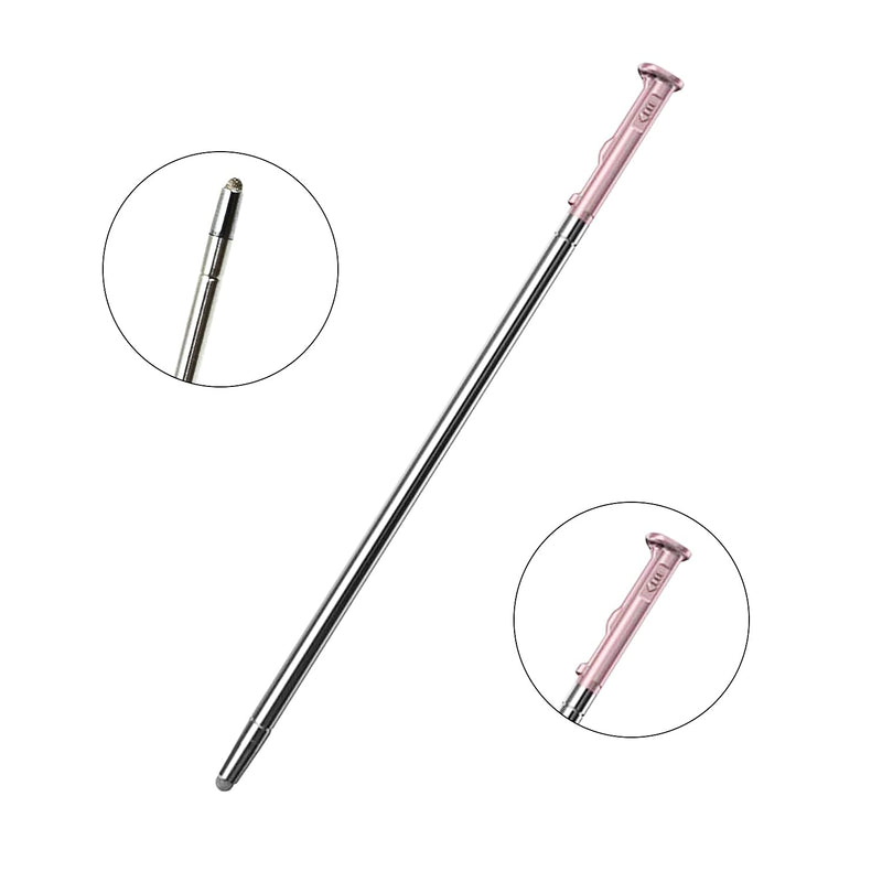 [Australia - AusPower] - 2 Pack Rose Red Touch Pen Screen Stylus Pen Sensor Stylus S Pen Can be Detected Replacement Parts for LG Stylo 5,Stylo 5 Plus,Q730 2pcs,rose red 