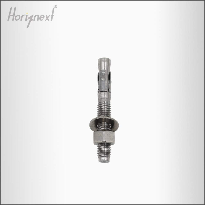 [Australia - AusPower] - Horiznext 1/2"x 3-3/4" inch Stainless Steel Standard Strong Wedge Anchor, Fasteners for Concrete (4 pcs) 1/2"x 3-3/4" 
