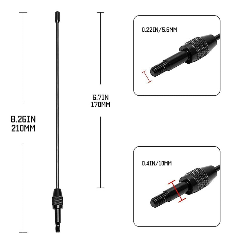 [Australia - AusPower] - KSaAuto Antenna Compatible with 1979-2009 Ford Mustang GT V6 | 8 Inches Premium Metal Antenna Mast Replacement | Designed for Optimized FM/AM Radio Reception 