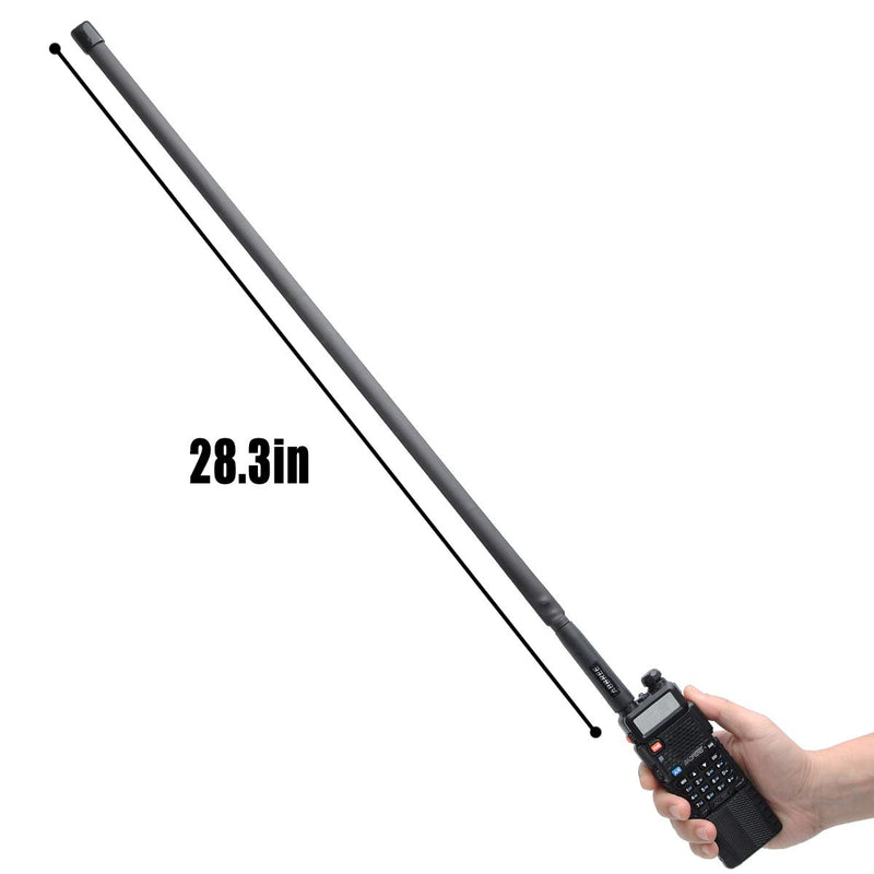 [Australia - AusPower] - Tecreddy 29-inch Ham Radio Antenna 2-Pack VHF UHF SMA Female CS Tactical Foldable Antenna for Baofeng UV-5R BF-F8HP Retevis RT22 RT21 RT68 H-777 Arcshell AR-5 Radioddity GM-30 Handheld Ham Radio 29inch-2Pack Black 