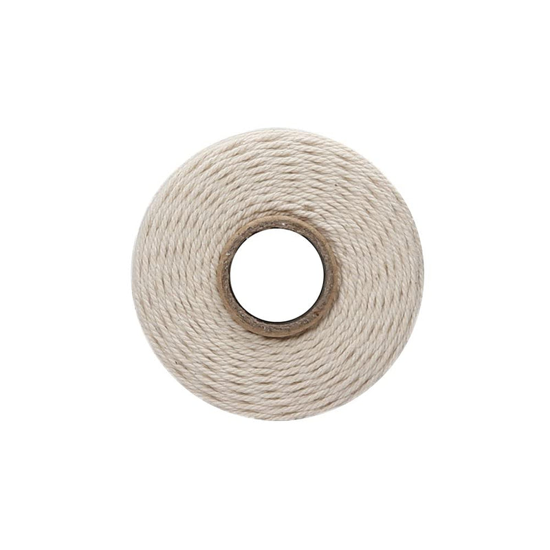 [Australia - AusPower] - Tenn Well Cooking Twine, 3Ply 656Feet 1mm Food Safe Kitchen Cotton String Butchers Twine for Trussing Tying Poultry Roast Meat Making Sausage DIY Crafts 1pc White 