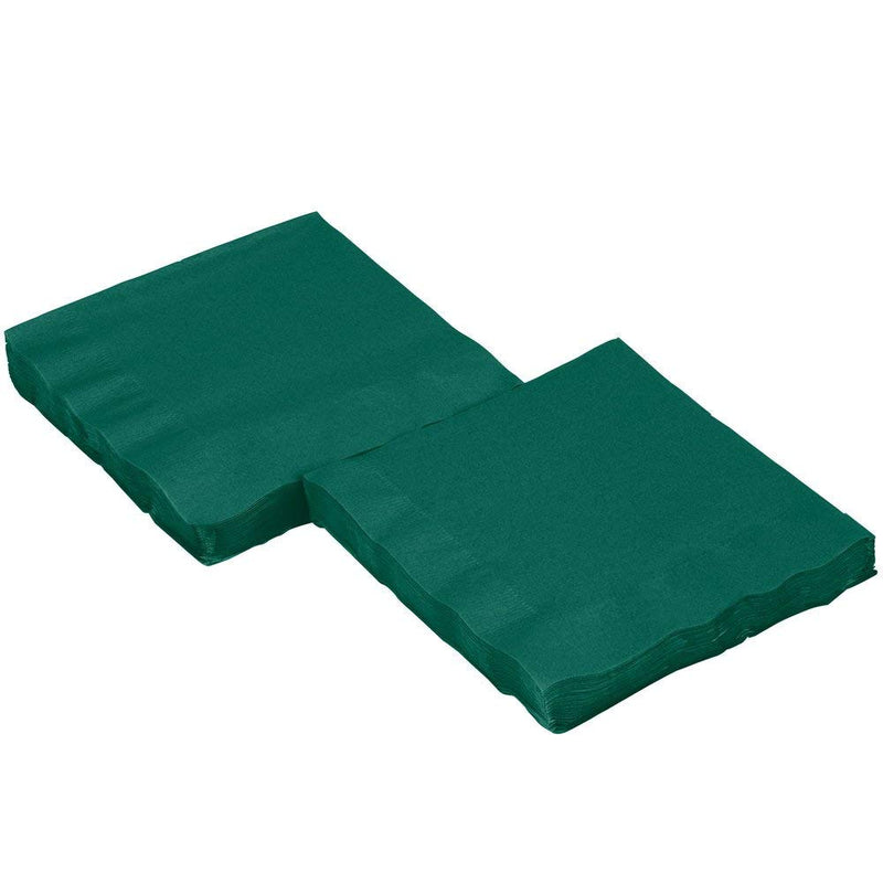[Australia - AusPower] - Perfectware 2 Ply Hunter Green-200 Hunter Green Beverage Napkin Package of 200ct- 2-Ply, 2.5" Height, 5" Width, 10" Length (Pack of 200) 