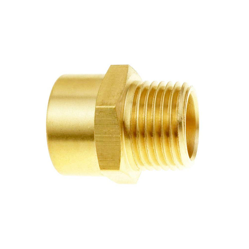 [Australia - AusPower] - Joywayus 1/2" G Thread Female × 1/2" NPT Thread Male Brass Pipe Fitting Adapter 1/2"G Female x 1/2"NPT Male Female x Male 