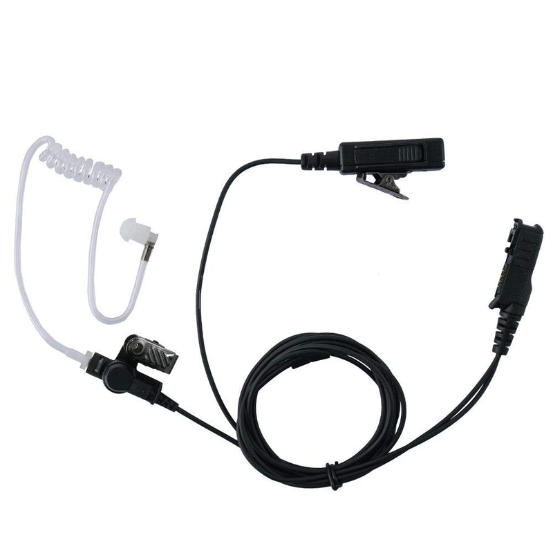 [Australia - AusPower] - Klykon 2 Wire Surveillance Security Acoustic Tube Eeapiece Headset with PTT Mic for Motorola XPR3300e XPR3500 XPR3500e XPR3000 XPR3300 Walkie Talkie 2 Way Radio(2 Pack) 