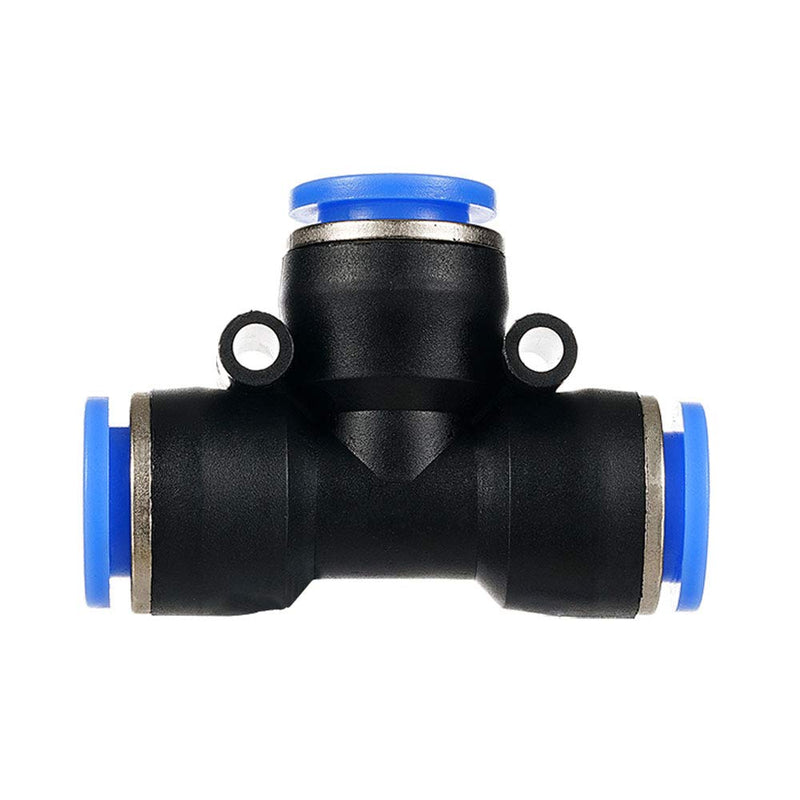 [Australia - AusPower] - Metalwork Push to Connect Tee Union Fitting, 4mm x 4mm x 4mm OD, Air Hose T Connector Splitter (Pack of 10) Pack of 10 