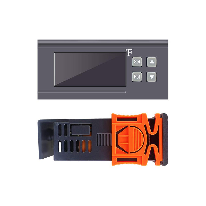 [Australia - AusPower] - KT8230 Digital Temperature Controller Thermostat Regulator 120VAC 30A Fahrenheit -22~572℉ Heating Cooling for Incubator Brooder Refrigerator Fermenter Greenhouse Reptile 