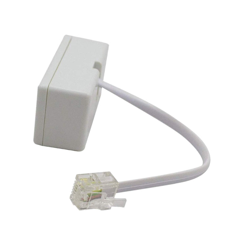 [Australia - AusPower] - Telephone Splitters,RJ11 6P4C Duplex Wall Jack Adapter Dual Phone Line Splitter Wall Jack Plug 1 to 2 Modular Converter Adapter for Office Home ADSL DSL Fax Model Cordless Phone (Two Way-3 Pack-L) Two Way-3 Pack-L 