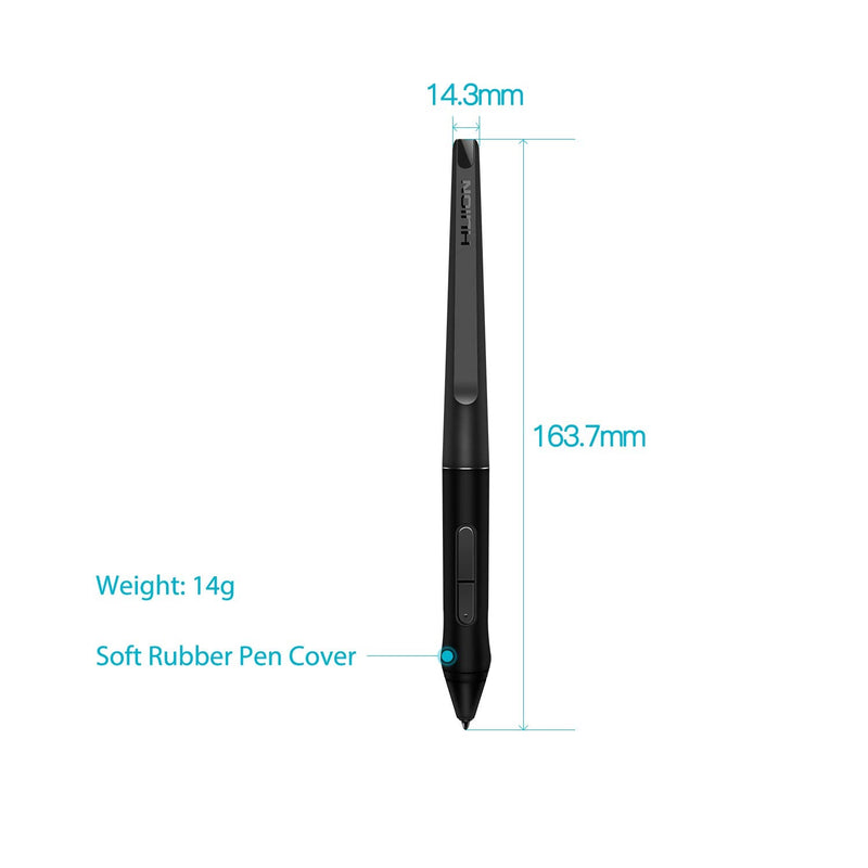 [Australia - AusPower] - HUION PW500 Battery-Free Stylus for Huion KAMVAS GT-191V2 / KAMVAS PRO 20/KAMVAS PRO 22 and Inspiroy Q11KV2 / WH1409V2 Graphics Tablet 