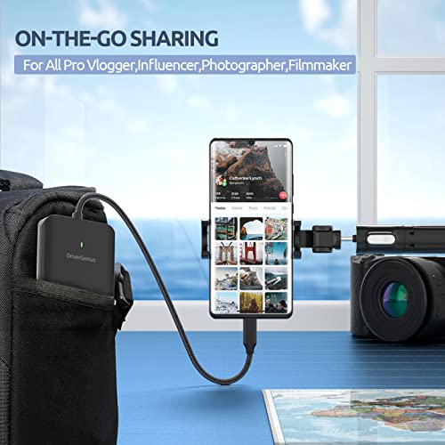 [Australia - AusPower] - DriverGenius HB080 | 3-in-1 Compact Flash (CF-I) Card Reader USB-C UHS-II SD/MicroSD Card Reader for DSLR Camera - Metal, Win & Mac 