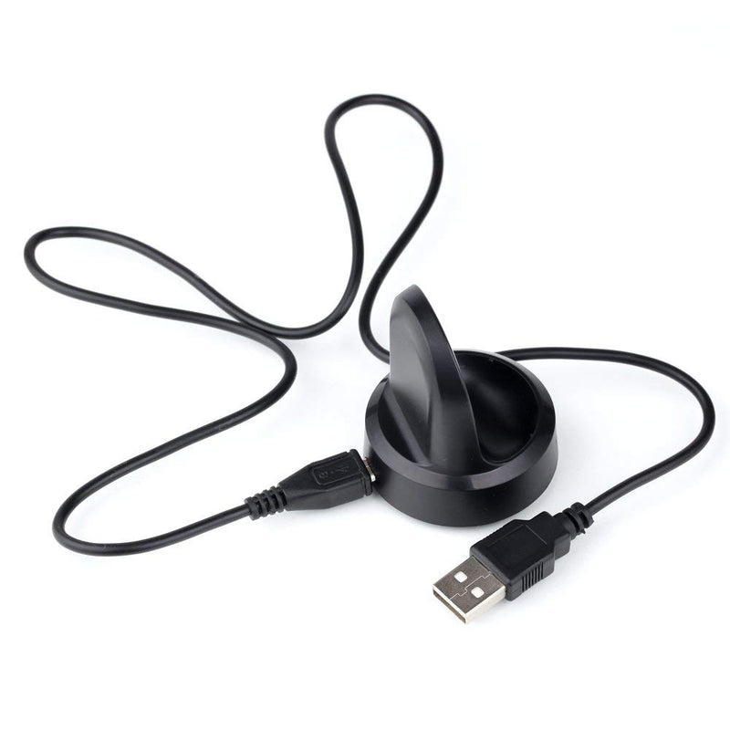 [Australia - AusPower] - EXMRAT Charger Compatible for Samsung Gear S3, Charging Dock Stand Cable for Gear S3 Classic/Frontier Smart Watch (Black) 