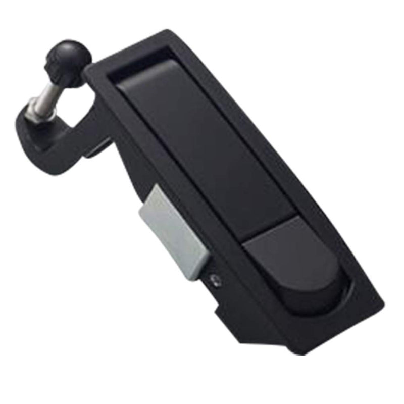 [Australia - AusPower] - WJSKDQ 2PCS Compression Latch Lock Powder Coated Zinc Alloy Adjustable Lever Hand Operated Flush Lever Marine Applicable Door Thickness: 0.04"-0.94" Grip Range Black 