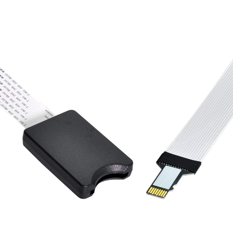 [Australia - AusPower] - CY Memory Card Kit Micro-SD TF Male to SD Female Extension Soft Flat FPC Cable Extender 25cm 