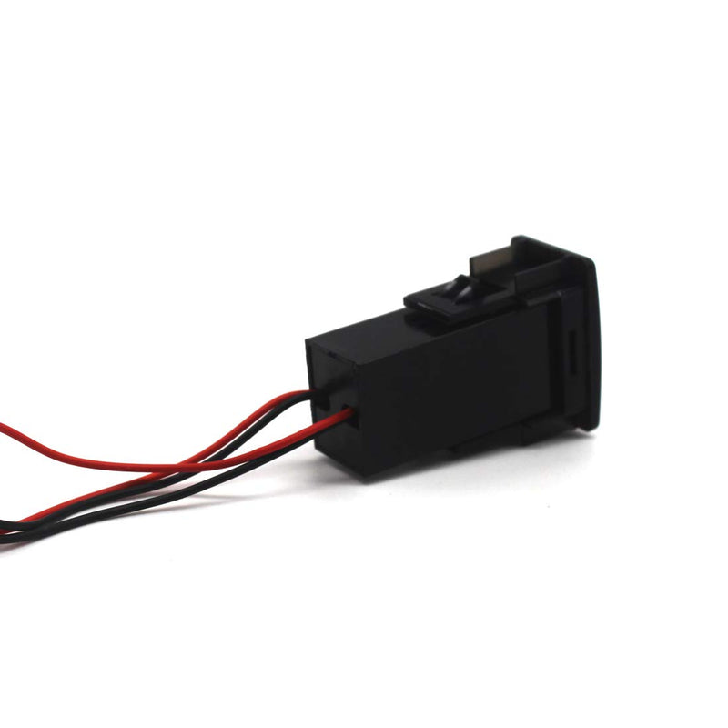 [Australia - AusPower] - MOTONG Dual USB Socket for Honda - 2.1A Dual USB Power Socket Port for iPhone 8 7 6 5,Samsung Huawei,LG,MP3 and More(37 * 24mm) 