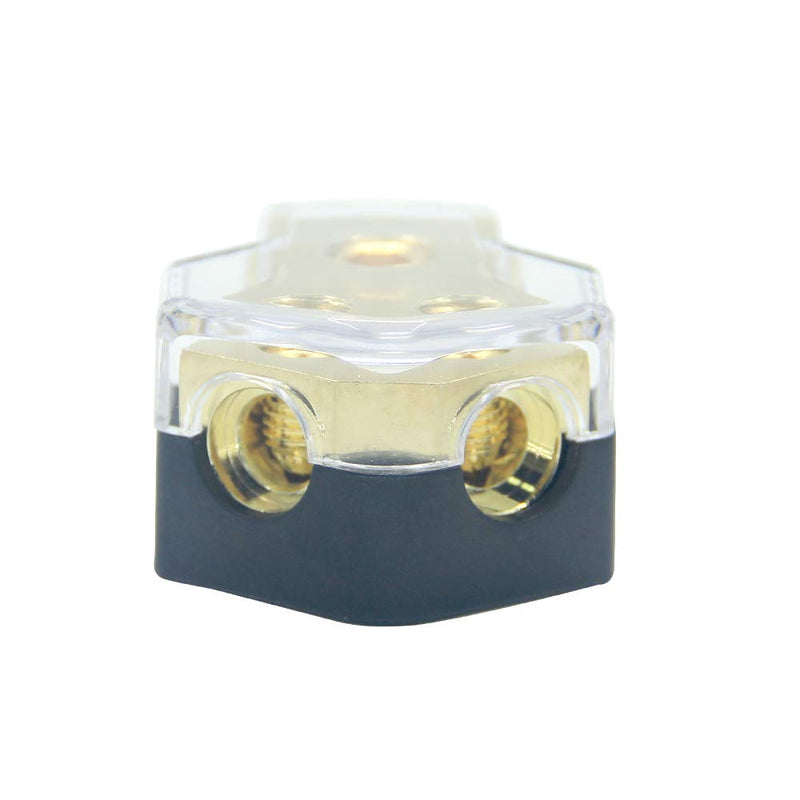 [Australia - AusPower] - ZOOKOTO 0/2/4 Gauge in 4/8/10 Gauge Out Amp Power Distribution Block Car Audio Splitter 2 Way Outputs Power Distributor Block Fuse Holder 
