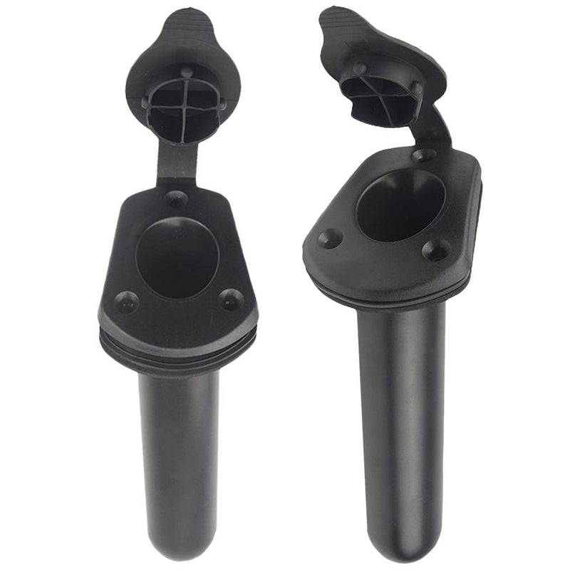 [Australia - AusPower] - WMYCONGCONG 2 PCS Kayak Deck Plastic Flush Mount Fishing Boat Rod Holder with Cap Cover for Kayak Boat Canoe 