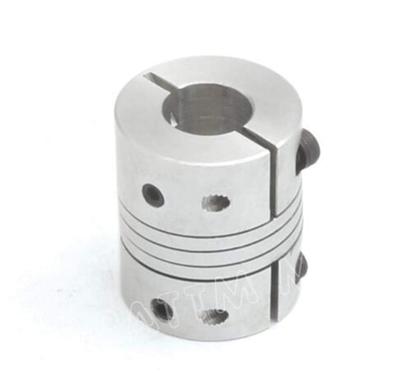 [Australia - AusPower] - 3Pcs 6.35x8mm Flexible Couplers CNC Motor Jaw Shaft 6.35mm To 8mm Aluminum Flexible Couplings Stepper Motor Connector D25L30 Fo CNC Router Milling Engraving Machine 