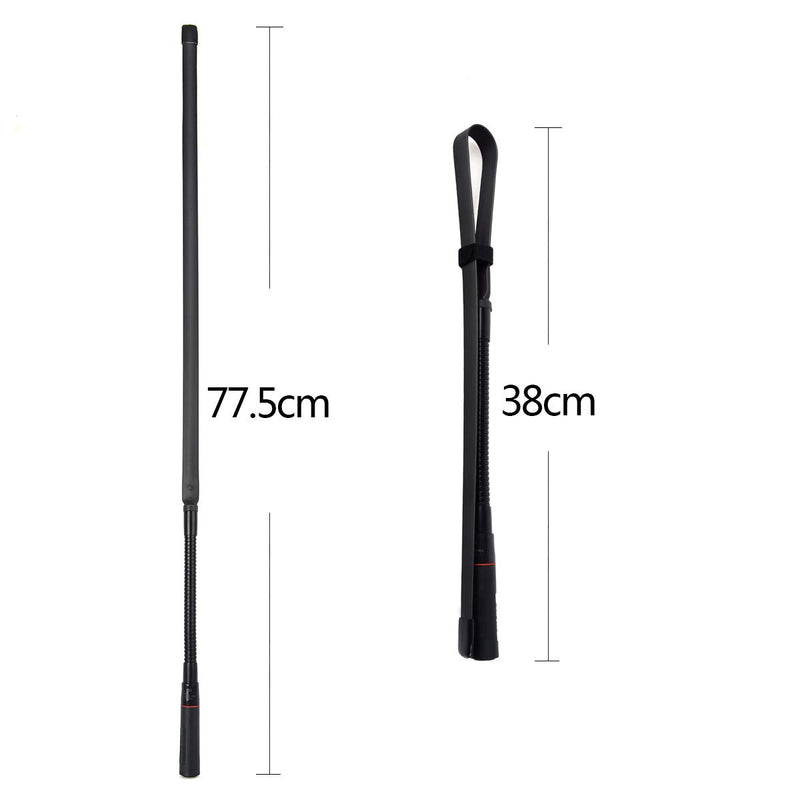 [Australia - AusPower] - HYS BNC CS Tactical Antenna VHF UHF Dual Band 144/430Mhz Antenna with Gooseneck for ICOM IC-V8 IC-V80 IC-V82 IC-U82 IC-W32 Walkie Talkie 