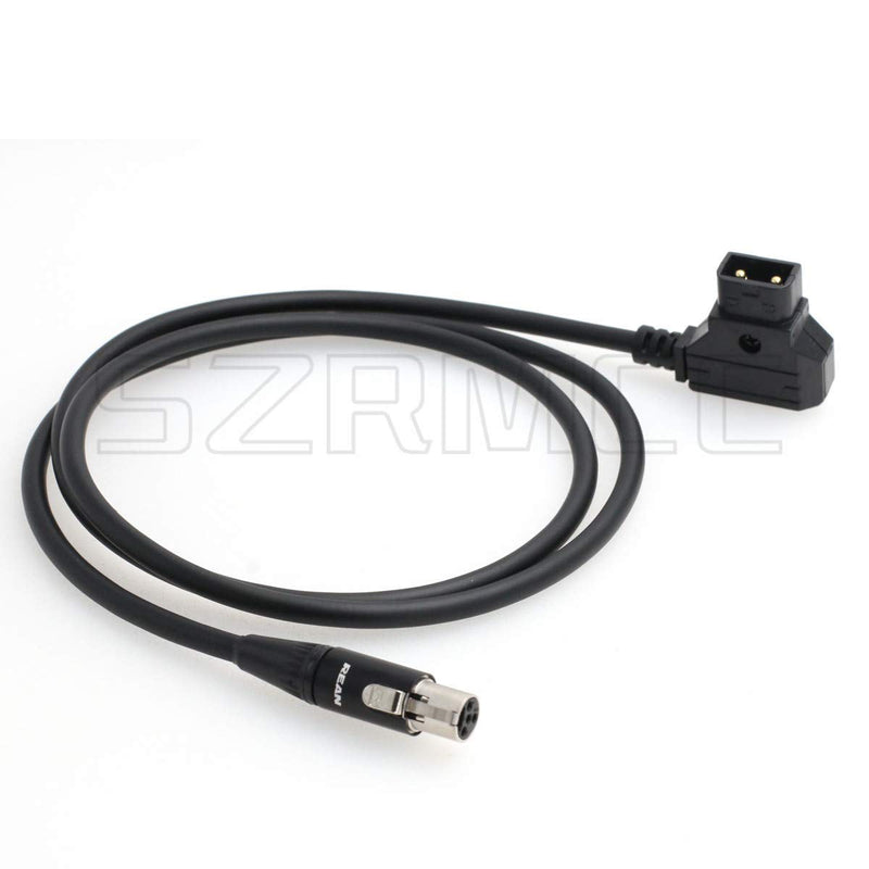 [Australia - AusPower] - SZRMCC TVLogic VFM Monitor Alphatron EVF Power Cable D-tap 2 Pin Male to Mini XLR 4 Pin Female (Straight Cable) Straight Cable 