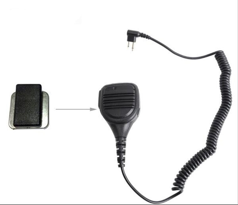 [Australia - AusPower] - 2Pack Belt Clip Compatible with Motorola Replacement Microphone Clip PMMN4013 PMMN4013A PMMN4021A PMMN4021 PMMN4022 PMMN4022A PMMN4025 PMMN4025A Handheld Speaker Microphone MIC Two Way Radio Accessory 
