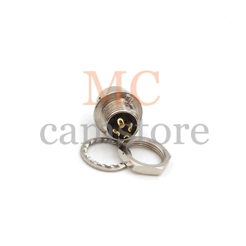 [Australia - AusPower] - MCcamstore HR10A-7R-4S 4pin Panel Mount Female Socket, Aviation 4pin Connector for Hirose 4pin Plug Connector(HR10A-7R-4S) 