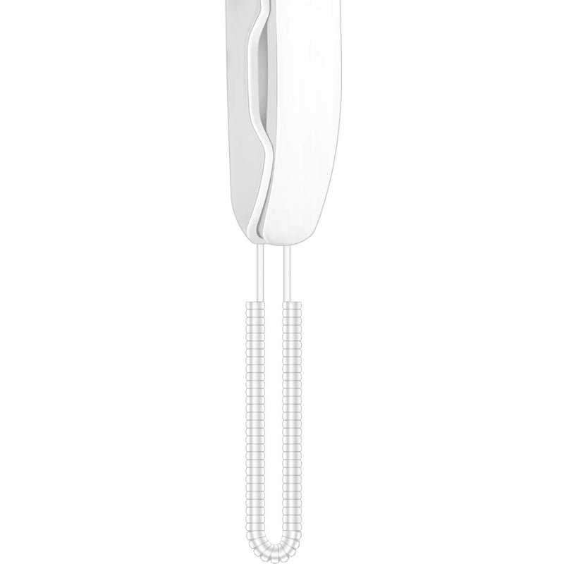 [Australia - AusPower] - NECABLES (2 Pack) Phone Cord Telephone Cord Handset Cord Curly Cord Coiled Cable RJ9 4P4C Male to Male for Landline Phone White White 2pcs 