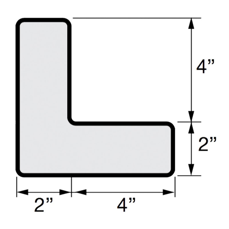 [Australia - AusPower] - INCOM Manufacturing: 5S / Lean Textured Floor Organization Layout Markers – L/Corner Shape, 6 inch x 6 inch, Black (Pack of 25) 