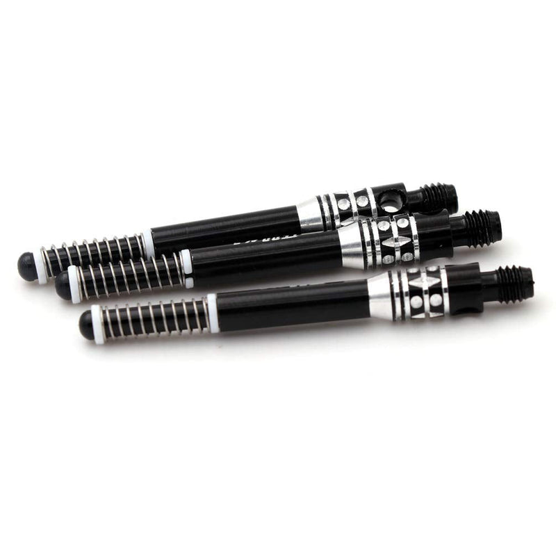 [Australia - AusPower] - CUESOUL TERO AK7 Aluminum Dart Shafts S/M/L Built-in Spring Telescopic for Steel Tip Darts and Soft Tip Darts,Set of 3 pcs Black Length-32.2mm 