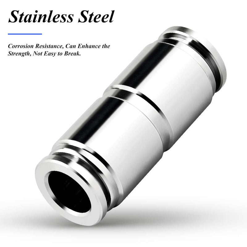 [Australia - AusPower] - TAILONZ PNEUMATIC 304 Stainless Steel Straight - 6mm Tube OD Push to Connect Tube Fittings Push Lock PU-6 (Pack of 1) 6mm OD 