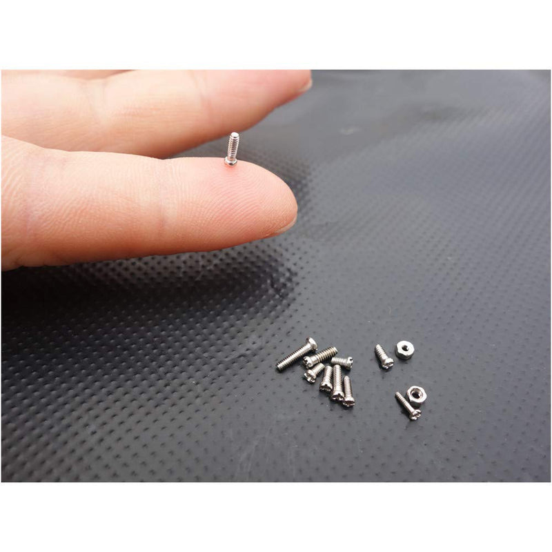 [Australia - AusPower] - 12 Kinds Small Screw & Nut Assortment Kit 600 Pcs Stainless Steel Tiny Screw nut Repair Tool for Sunglass Cell Phone Watch 