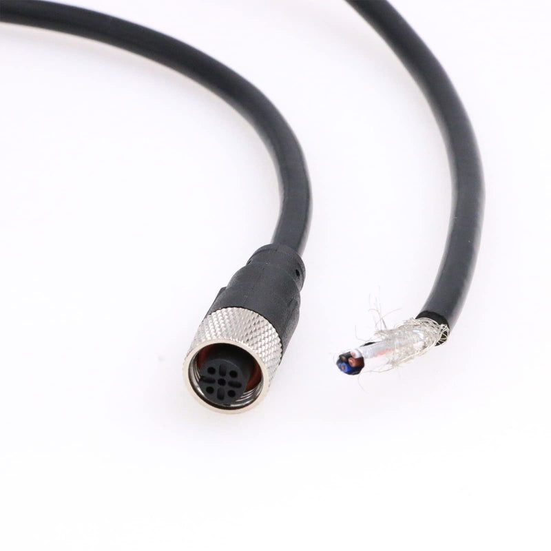 [Australia - AusPower] - Eonvic Industrial M12 Female 4 Pin Connector Molded PVC Aviation Sensor Cable M12 4Pin Female Cable 