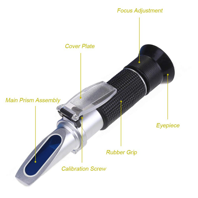 [Australia - AusPower] - Anpro Brix Refractometer with ATC, ATC Digital Handheld Refractometer for Wine Making and Beer Brewing, Dual Scale-Specific Gravity 1.000-1.130 and Brix 0-32%, Homebrew Kit 