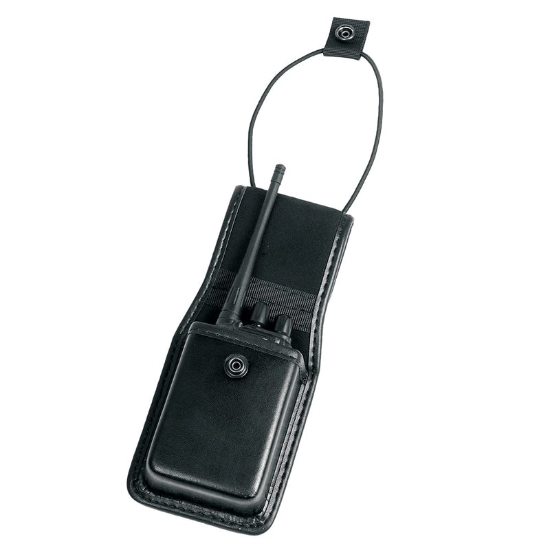 [Australia - AusPower] - Universal Radio Case Two Way Radio Holder Universal Pouch for Walkie Talkies Nylon Holster Accessories for Motorola MT500, MT1000, MTS2000 and Similar Models Black Plain 