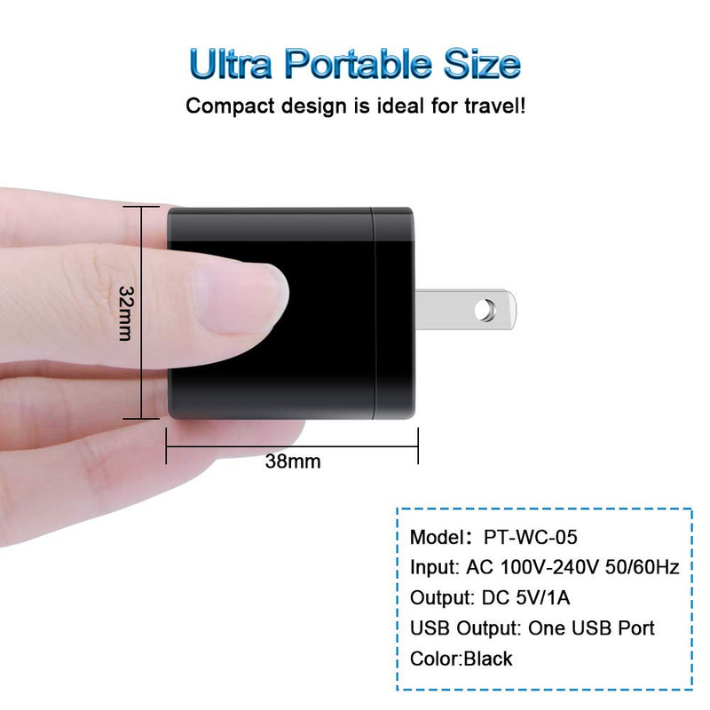 [Australia - AusPower] - Android Phone USB Wall Plug Adapter,Charging Box Fast,Single Port Travel Charger Block Cube Black Compatible for Macbook,iPhone 13/12/SE/11 Pro,Samsung Galaxy S21/S20 Ultra 5g,Note 20/10/9, A72 A52,LG 