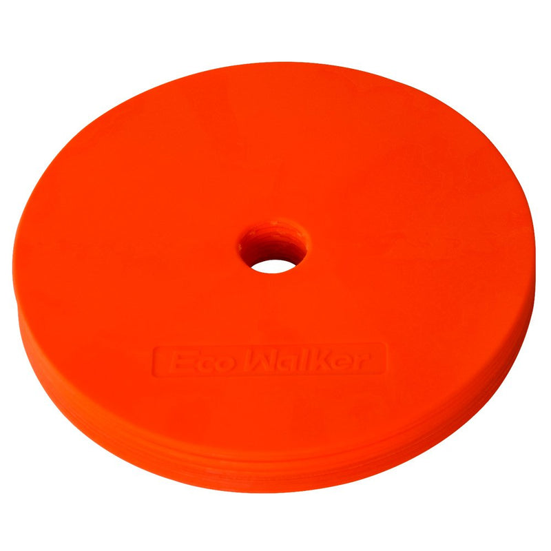 [Australia - AusPower] - Eco Walker Flat Cones Spot Markers Soccer Basketball Sports Speed Agility Training (Set of 10) GREEN 