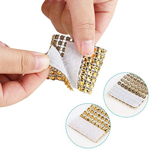 [Australia - AusPower] - Accmor 100pcs Napkin Rings, Gold Napkin Rings Buckles for Table Decorations, Wedding, Dinner,Party, DIY Decoration 