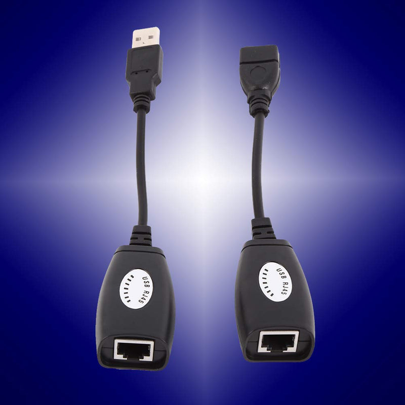 [Australia - AusPower] - Richer-R USB to RJ45 Adapter,USB 2.0 to RJ45 Ethernet Extension Extender Network Adapter Cable Wired LAN Ideal for Use with USB Cameras, Printers, Web Cameras, Keyboard, Mouse Extensions 