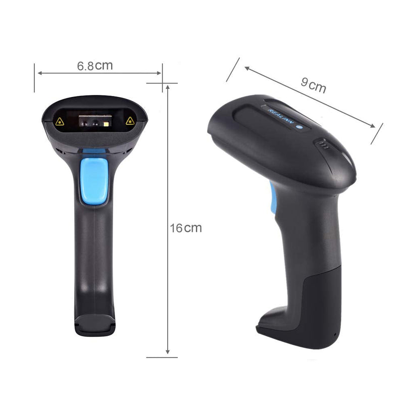 [Australia - AusPower] - REALINN USB 2D QR Barcode Scanner Wired, Automatic Handheld Code Reader Dustproof Waterproof Shockproof Plug and Play Fast and Precise for Mobile Payment, Store, Supermarket, Warehouse 