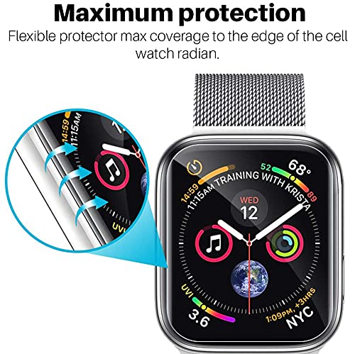 [Australia - AusPower] - Screen Protector for Wyze Watch 47mm (1.75"), TPU Full Coverage Anti-Bubble HD Clear Film for Wyze Smart Watch 47, Waterproof/Scratch Resistant/Bubble Free (3 pack) 