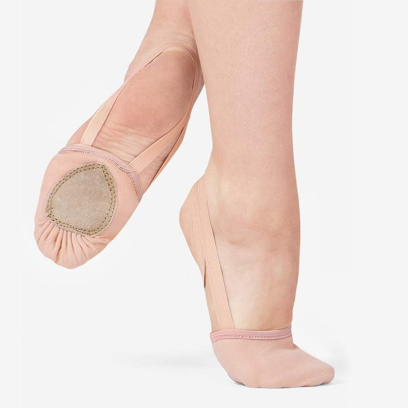 [Australia - AusPower] - Stelle Pirouette Dance Half Sole Canvas Shoes Turning Shoes for Ballet Jazz Girls/Women/Boy/Men/Adult 3-4 Women/2-3 Men Ballet Pink 