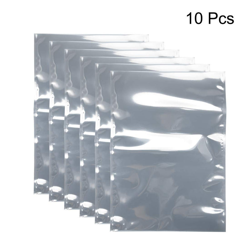 [Australia - AusPower] - uxcell Antistatic Shield Shielding Bag, Flat Open Top Anti Static Bag for Electronic Devices, 10x14 inch(250x350mm), 10 PCS 