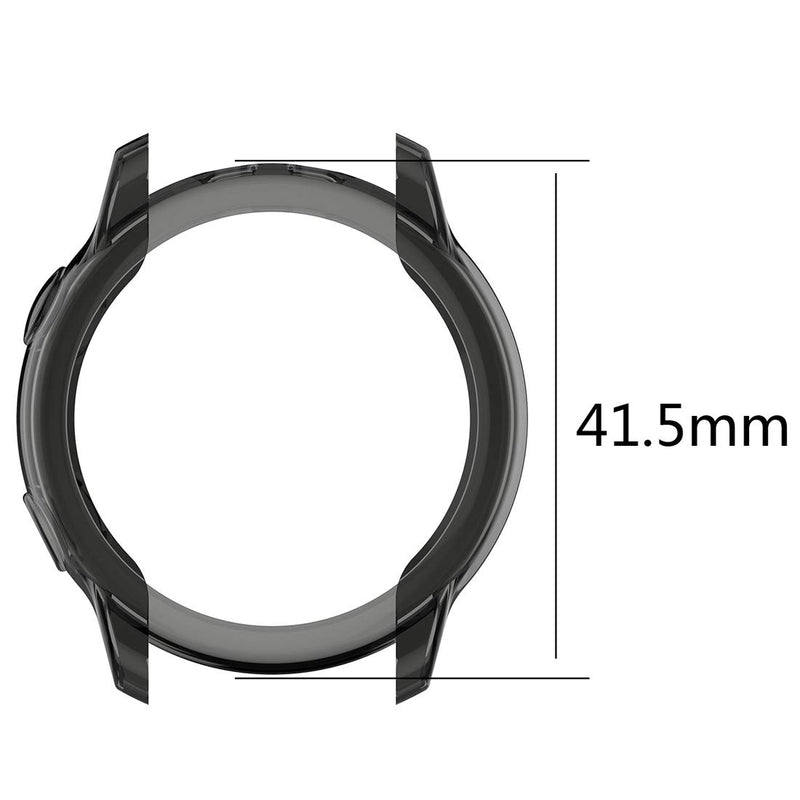 [Australia - AusPower] - Compatible for Samsung Galaxy Watch Active TPU Protective Case Cover, LOKEKE Soft TPU Protective Shell Case Cover for Samsung Galaxy Watch Active Smartwatch(TPU Black) 