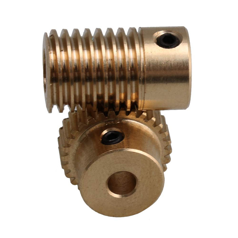 [Australia - AusPower] - Yibuy 30T 0.5 Modulus 1:30 Brass Wheel & 6MM Hole Dia Shaft Parts Kits 