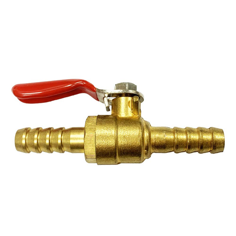 [Australia - AusPower] - Nigo Industrial Co. AN99 Series Forged Brass Mini Ball Valve, 5/16" Hose Barb x 5/16" Hose Barb, 180 Degree Operation Handle, Rated to 600WOG 1 5/16" x 5/16" Hose Barb 