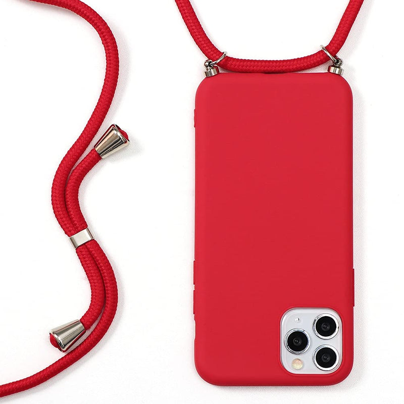 [Australia - AusPower] - Yoedge Crossbody Case for Huawei Mate 40 Pro (5G), Neck Cord Phone Case with Adjustable Lanyard Strap, Soft TPU Silicone Shock-Proof Cover Compatible with Huawei Mate 40 Pro 5G [6.76" ], Red for Huawei Mate 40 Pro (5G) A_Red 