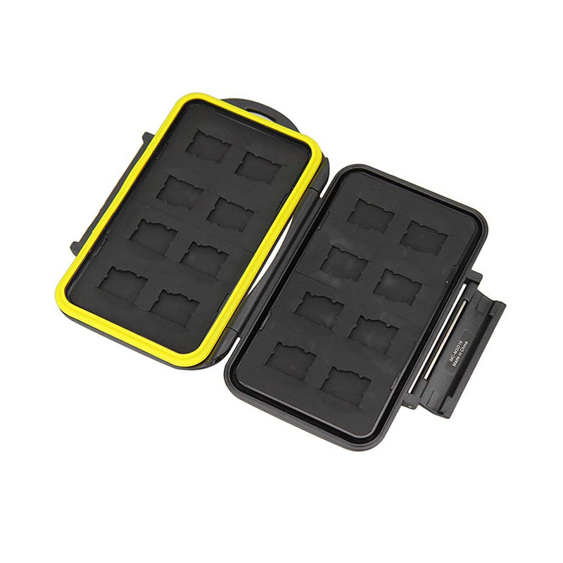 [Australia - AusPower] - JJC MC-MSD16 Rugged Water-Resistant Memory Card Case (16x microSD Cards) 