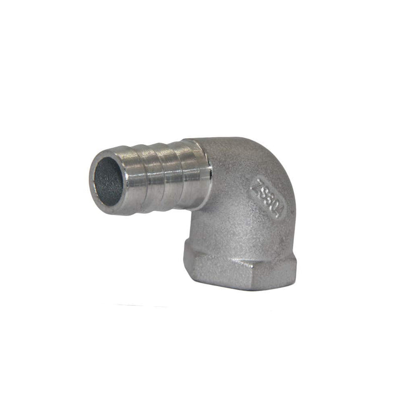 [Australia - AusPower] - Beduan Stainless Steel Elbow Barb Hose 3/4" Hose ID x 1/2" NPT Female Pipe Fittings Water Fuel Air 